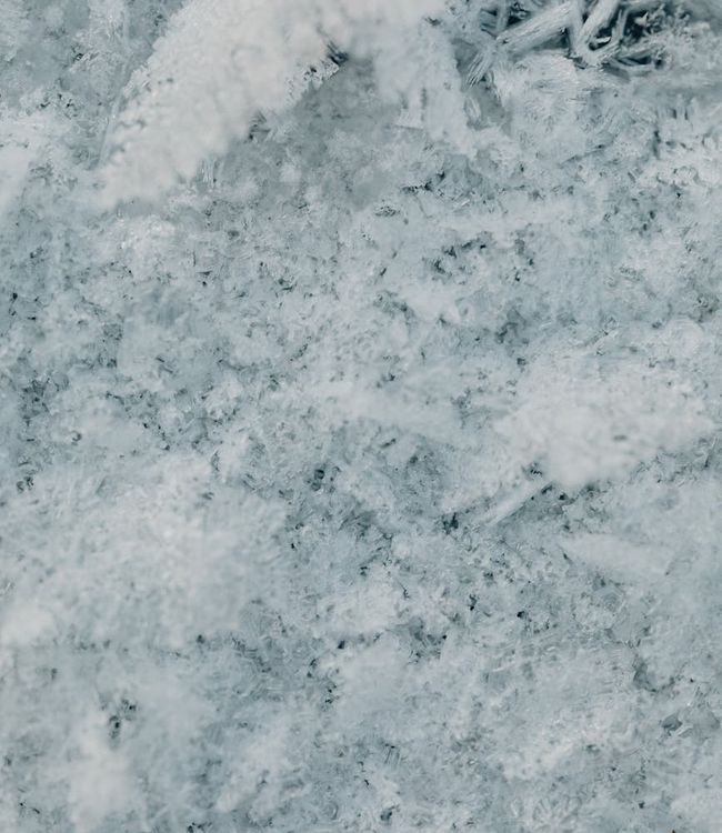 Symmetric ice crystals patterns symbolizing structure and balance